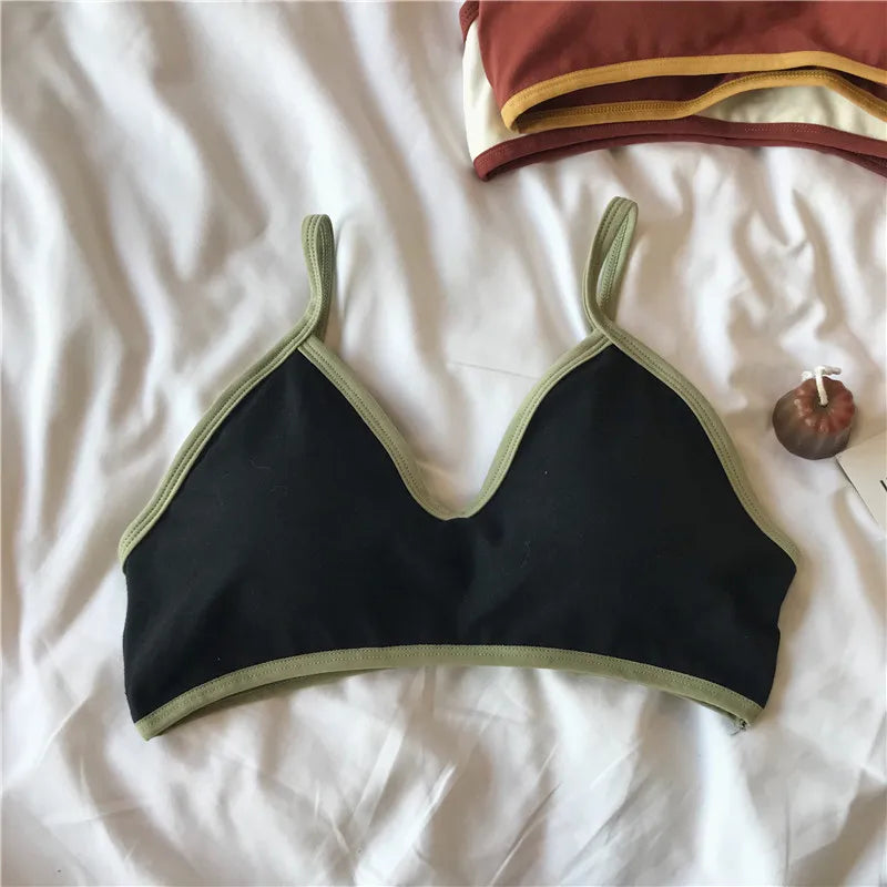 Women Push-Up Bra Comfort Cotton Underwear Non-wire Bras Female Sexy Lingerie Small Cup Bralette Top Removable Pads Brassiere