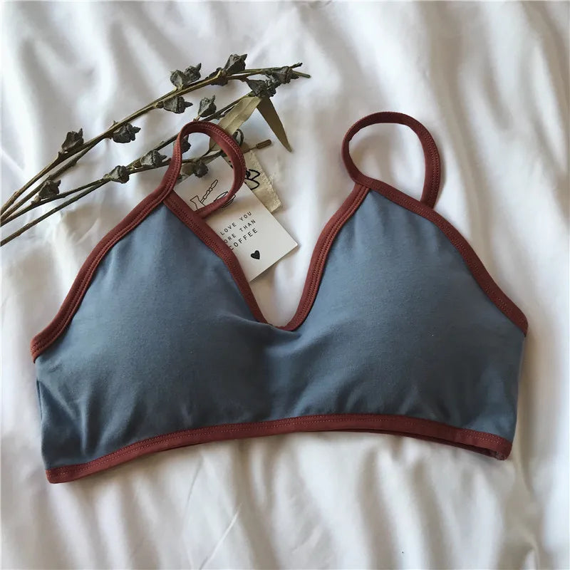 Women Push-Up Bra Comfort Cotton Underwear Non-wire Bras Female Sexy Lingerie Small Cup Bralette Top Removable Pads Brassiere