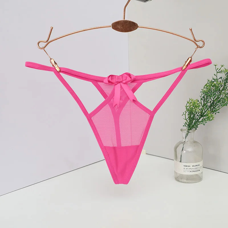 Women's panties Women's Low-Waist Seamless G-String Thong Lace Panties Sexy Cut-Out T-Back Ladies Underwear Lingerie Women's tho