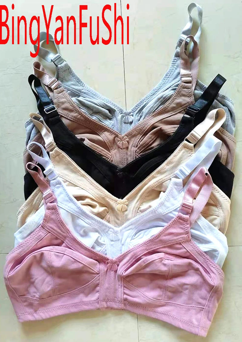 Seamless cotton bras for women push up large chest 80 85 90 95 100 105 110 115 C D E F G cup full-cover sexy lace bralette C01