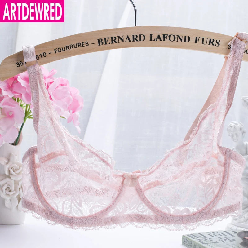 2018 NEW Sexy Women Lace Bra Luxury Cotton Mesh Bralette Lingerie Female Seamless Unpadded Floral Brassiere Intimates Femme