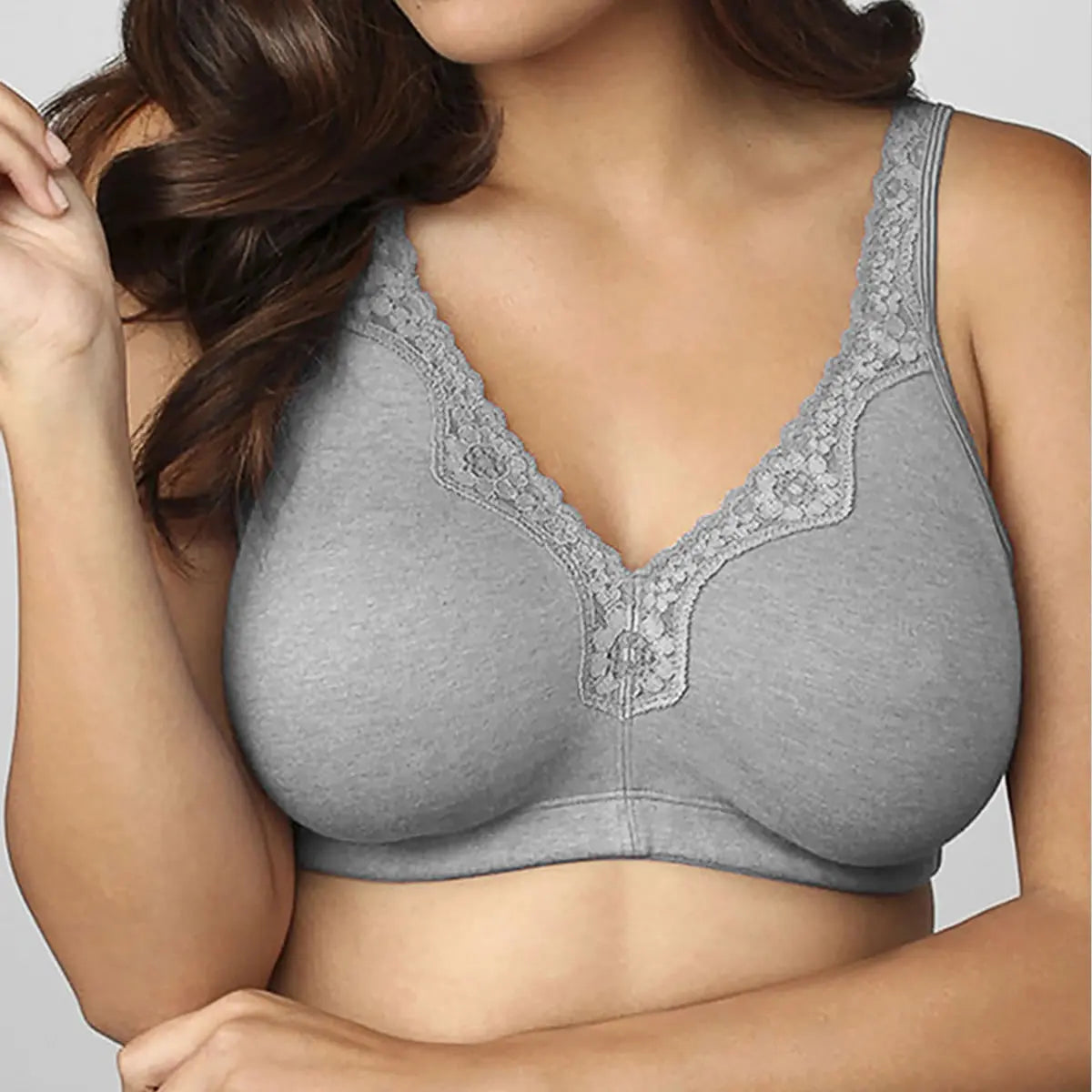 Bras for Women New Plus Size Underwear 95% Cotton Full Large Cup Comfortable Seamless Wireless Ultra-thin Brassiere 115DEF