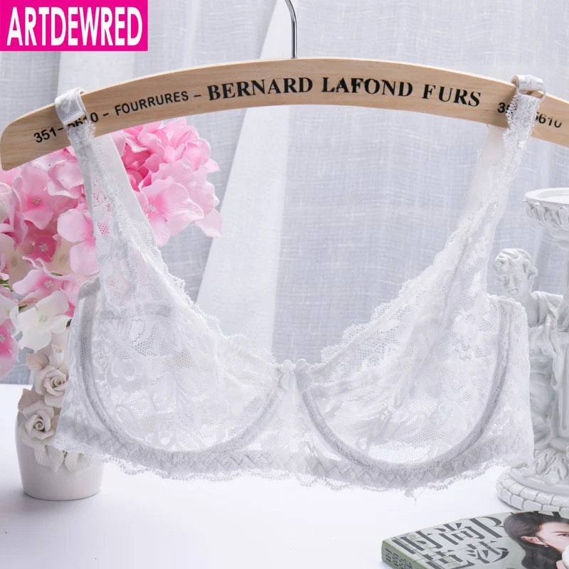 2018 NEW Sexy Women Lace Bra Luxury Cotton Mesh Bralette Lingerie Female Seamless Unpadded Floral Brassiere Intimates Femme