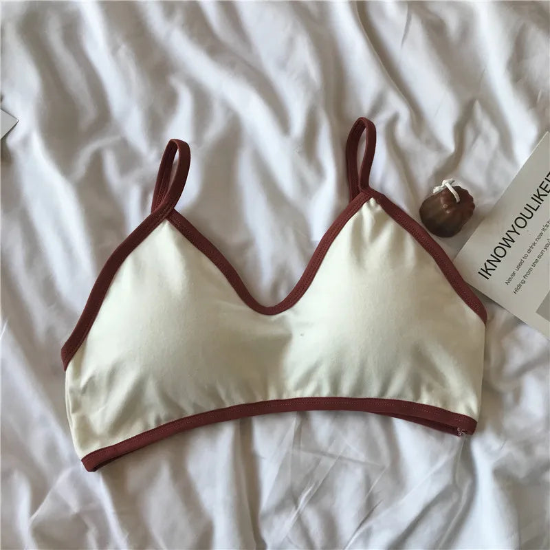 Women Push-Up Bra Comfort Cotton Underwear Non-wire Bras Female Sexy Lingerie Small Cup Bralette Top Removable Pads Brassiere