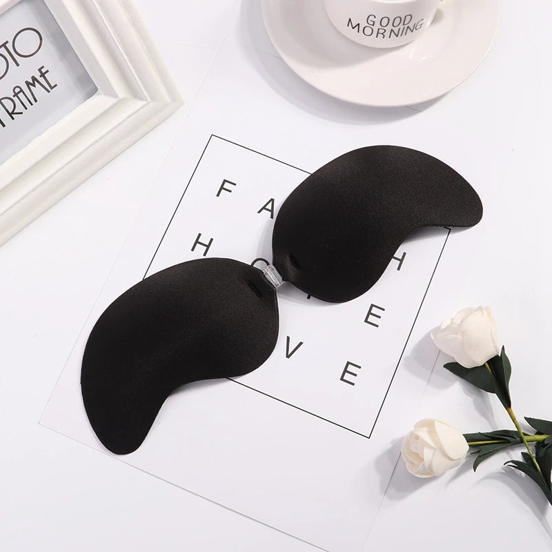 Sexy Invisible Bras Women's Push Up Silicone Mango Bra Without Straps Self Adhesive Seamless Strapless Front Closure Lingerie