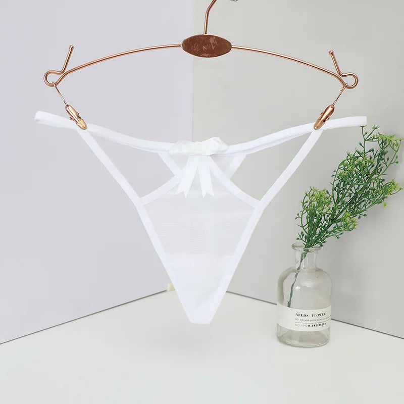 Women's panties Women's Low-Waist Seamless G-String Thong Lace Panties Sexy Cut-Out T-Back Ladies Underwear Lingerie Women's tho