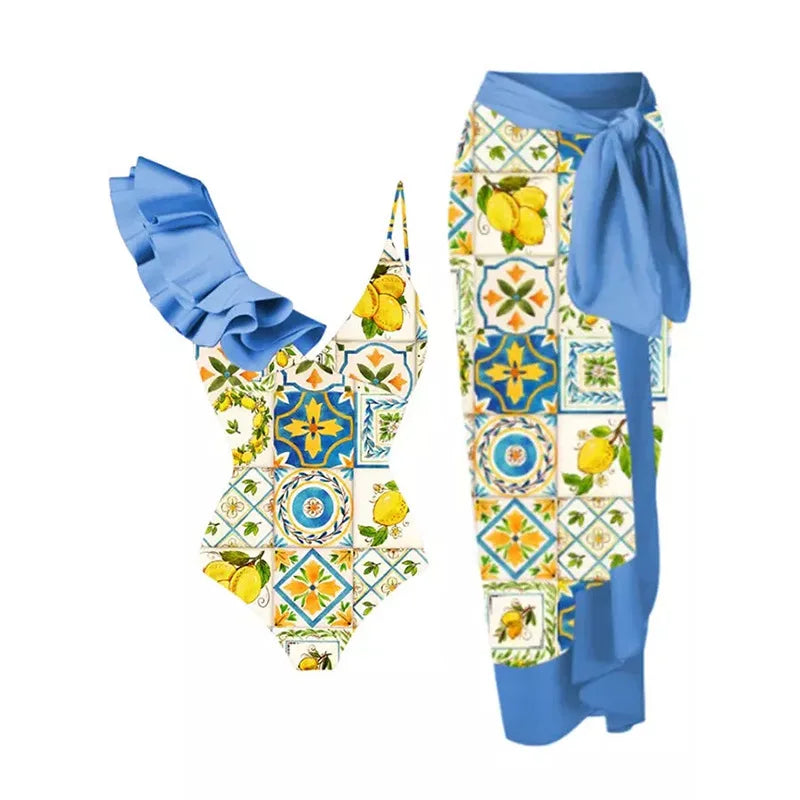 2023 Sexy Fashion One Piece Swimsuit Solid 3D Flower Summer Women Swimwear Beachwear Summer Luxury Monokini Bathing Suit