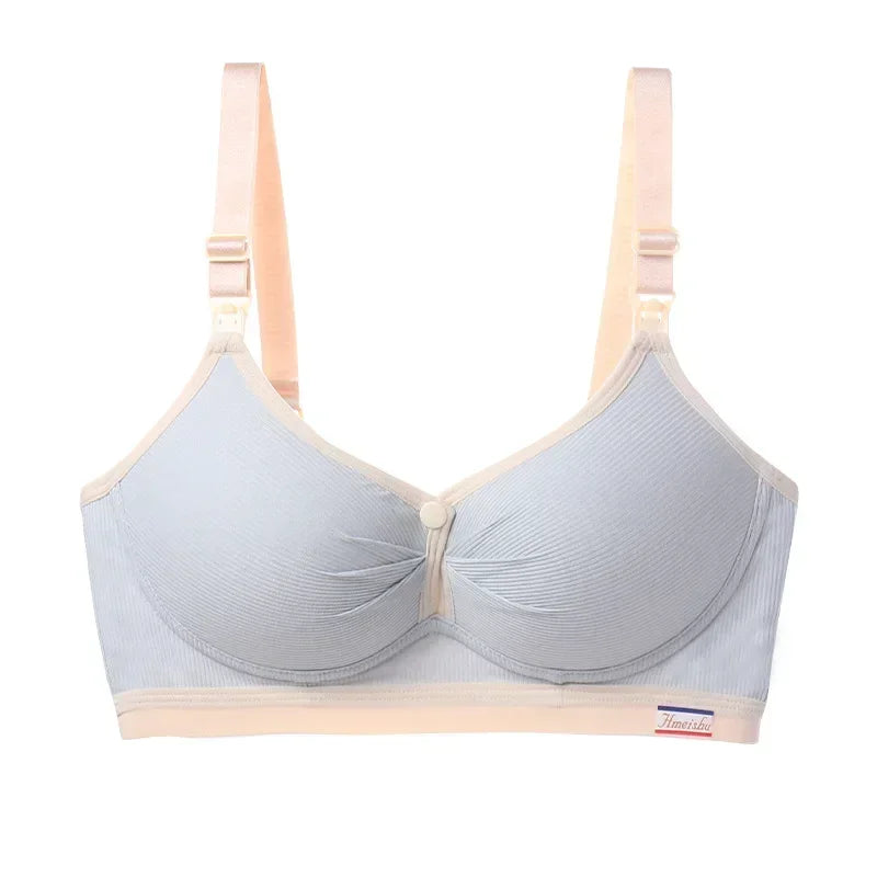 High Quality Maternity Nursing Bras Cotton Breastfeeding Pregnant Underwear Seamless Large Size Breathable Bra Push Up