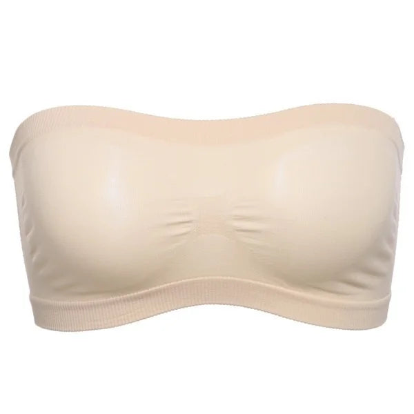 Women Sexy Lingerie Lace Seamless Tube Top Breathable Strapless Bandeau Bra Underwear Without Pad Sleep Underwear Sports Bra