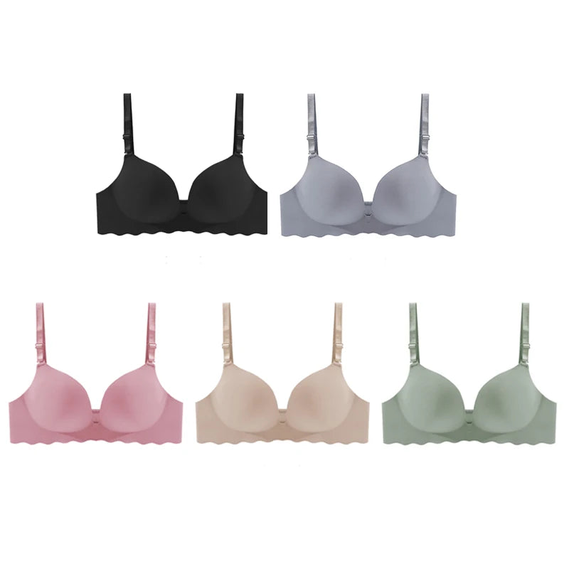 Women's Push Up Bras Sexy Seamless Breathable Female Wireless Underwear Gather Active Backless Sleep Tops Lingerie