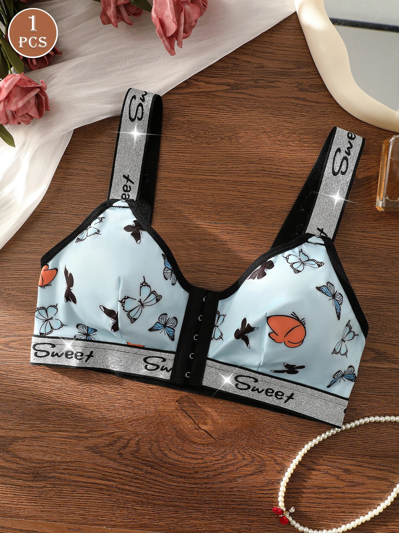 1pc Women's Casual Comfortable Wireless Bra