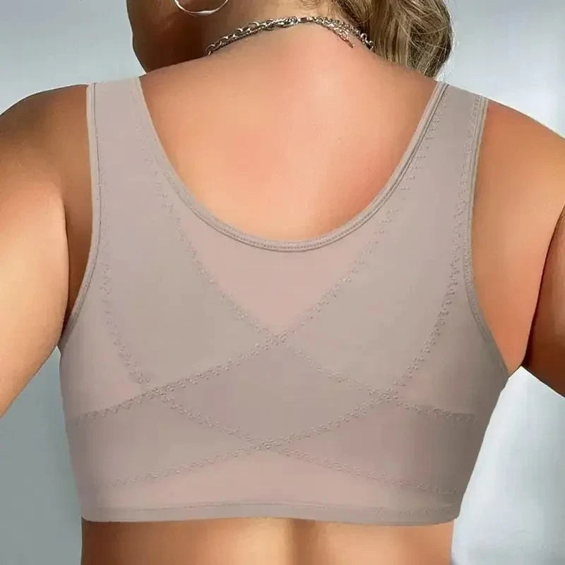Plus Size Minimizer Bra 5XL Wireless Front Closure, Full Cup Unlined Floral Lace Non-Padded Comfort Support for Large Bust