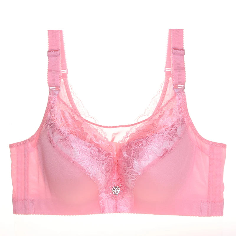 Push Up Bra Large Cotton Underwire Brassiere Spandex Full Cup Big Size Bras for Women D E F G Cup Bra 120 115 52G Bras Full Cup