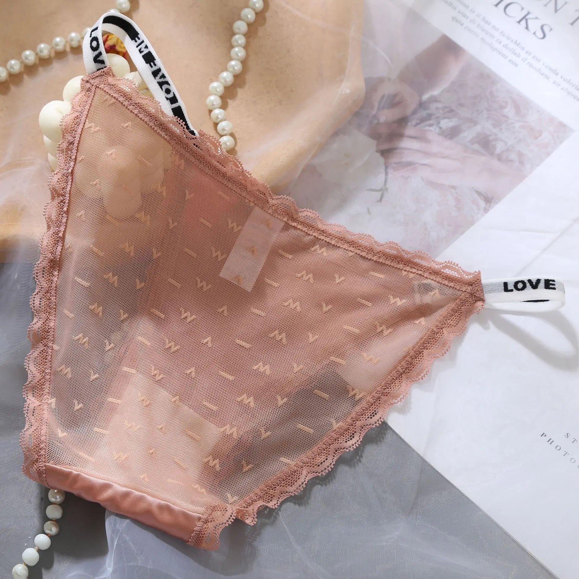 Women's Lace Bow Panties Comfort Hollow Out Briefs Heart Underwear Woman Sexy Pantys Intimates Underpants M L XL