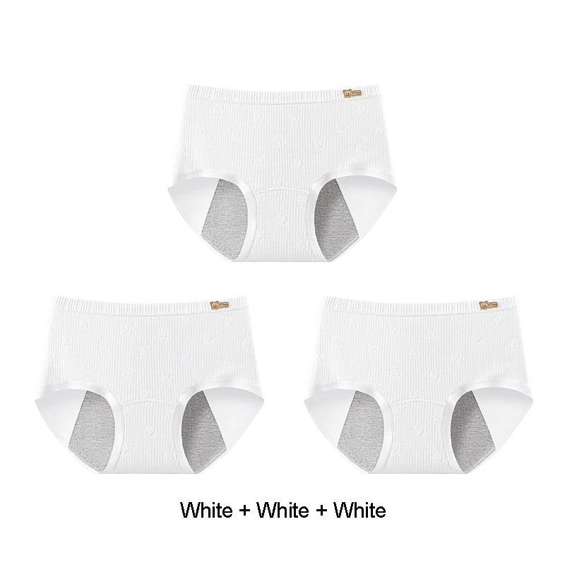 Briefs Panties Women Breathable Leak Proof Incontinence Triangular Panties Set Pack Women's Cotton Briefs Period Underwear Lady