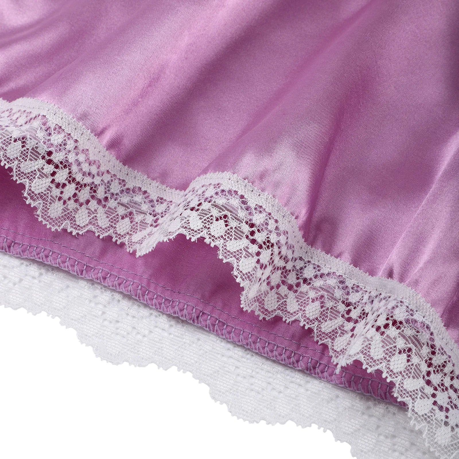 XL~5XL Plus Size Floral Embroidery Lingerie Nightdress - Sheer Mesh,Spaghetti Straps, Lace Trim. sexy lingerie,sexy adult female