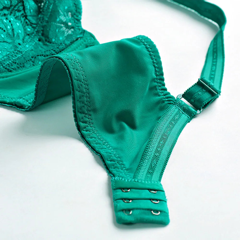 BCHRAYIUP Women's Sexy Lace Underwire Bra Thin Padded Support Plunge Push up Everyday Bra 36 38 40 42 44 46 C D E F