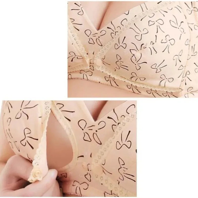 Breastfeeding Maternity Nursing Bras Pure Cotton Breast Feeding Bra Pregnant Women Pregnancy Lactation Lingeries Underwears