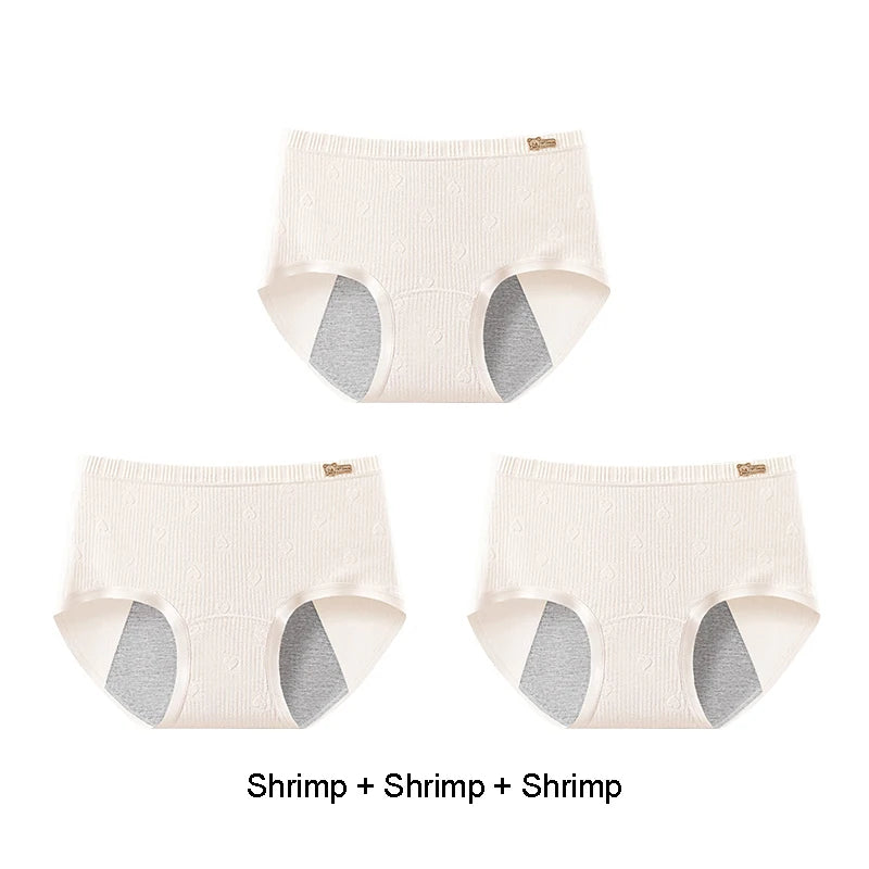 Briefs Panties Women Breathable Leak Proof Incontinence Triangular Panties Set Pack Women's Cotton Briefs Period Underwear Lady