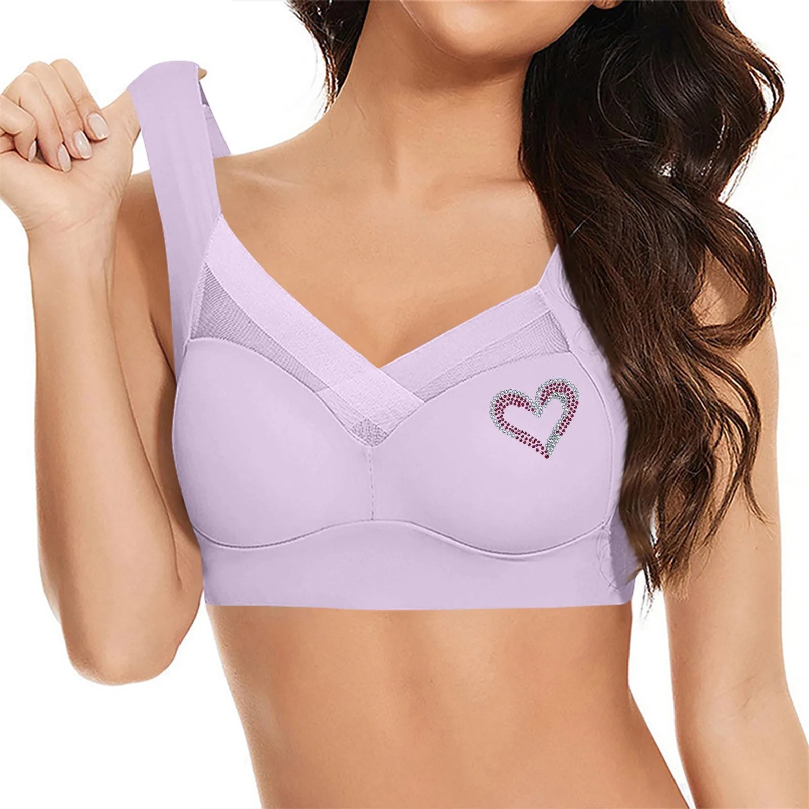 Seamless Support Bra Women Plus Size Comfort Wireless T Shirt Bra Side Smoothing Full Coverage Everyday Lingerie Breathable