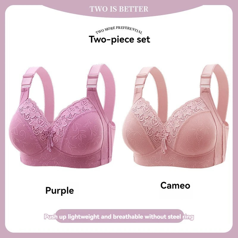 Womens Lace Bras Ultra-Thin Perspective Bralette Deep V Bra Sexy Lingerie Tops Plus Size Cup Mom's underwear active bra