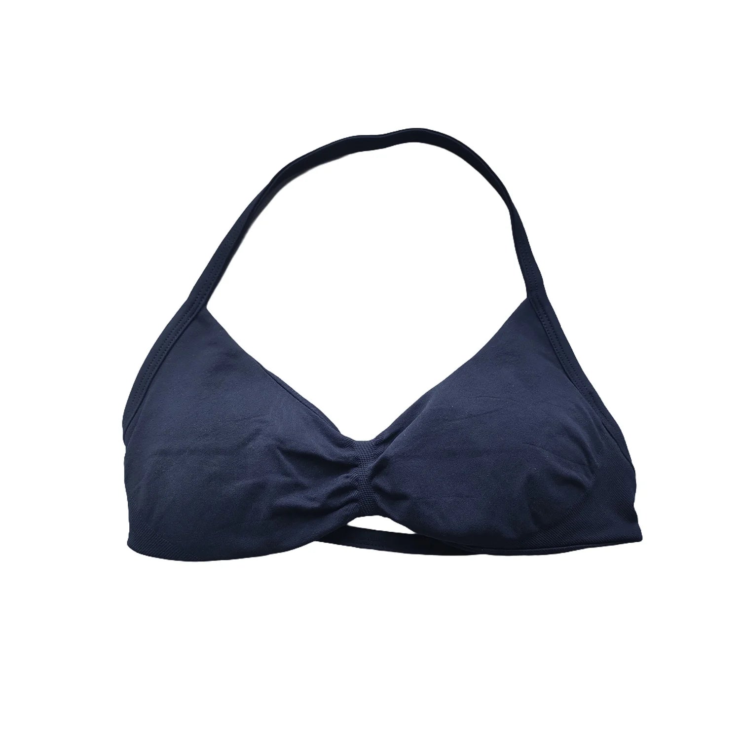 Impact Bra Women's Strappy Backless Halter Sports Bra With Removable Cups Seamless Yoga Gym Workout Activewear Fitness Clothing