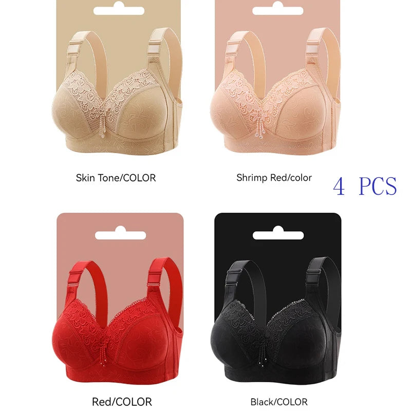 Womens Lace Bras Ultra-Thin Perspective Bralette Deep V Bra Sexy Lingerie Tops Plus Size Cup Mom's underwear active bra