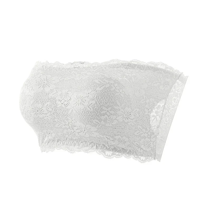 Women's Plus Size Body Shaping Underwear Strapless Sexy Lace Bra Comfortable Breathable Sports Bra