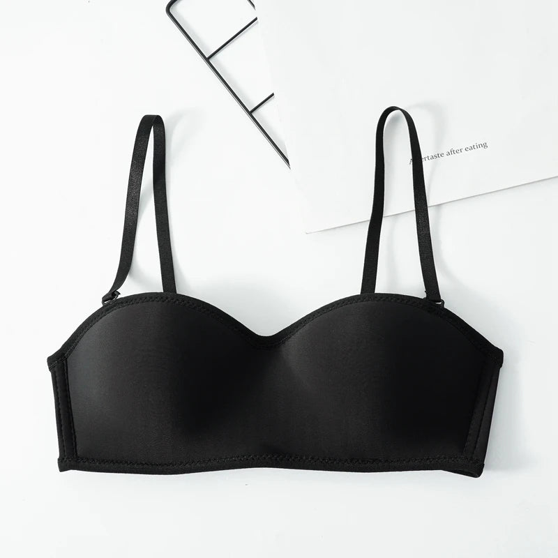 Women's Invisible Bra Strapless Bralette 1/2 Cup Underwear Sexy Lingerie Female Seamless Push Up Party Wedding Bras
