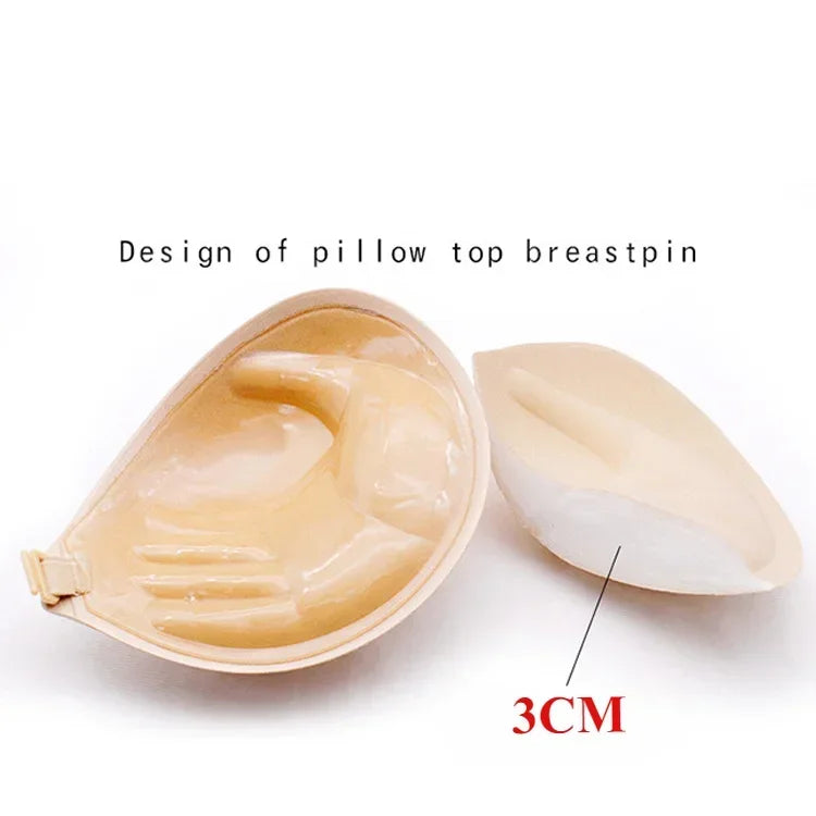 Palm Push Up Invisible Silicone Bra Womens Chest Stickers Lift Up Self Adhesive Bra Cover Bra Silicone Pad Sexy Strapless Breast