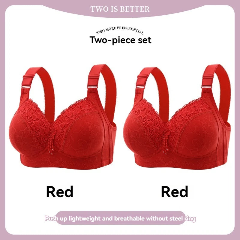 Womens Lace Bras Ultra-Thin Perspective Bralette Deep V Bra Sexy Lingerie Tops Plus Size Cup Mom's underwear active bra
