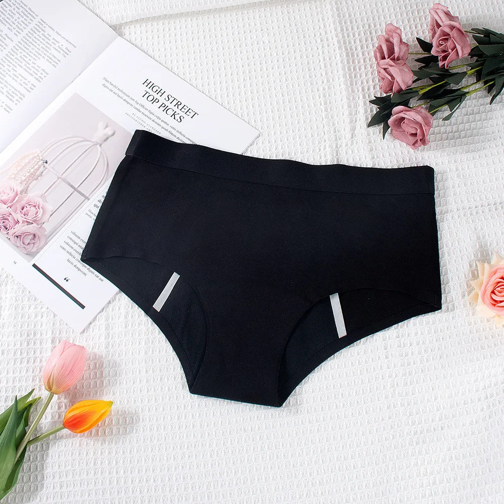Women's Cotton Breathable Period Panties Leak Proof Health Seamless Briefs Soft Underwear During Periods Dropshipping