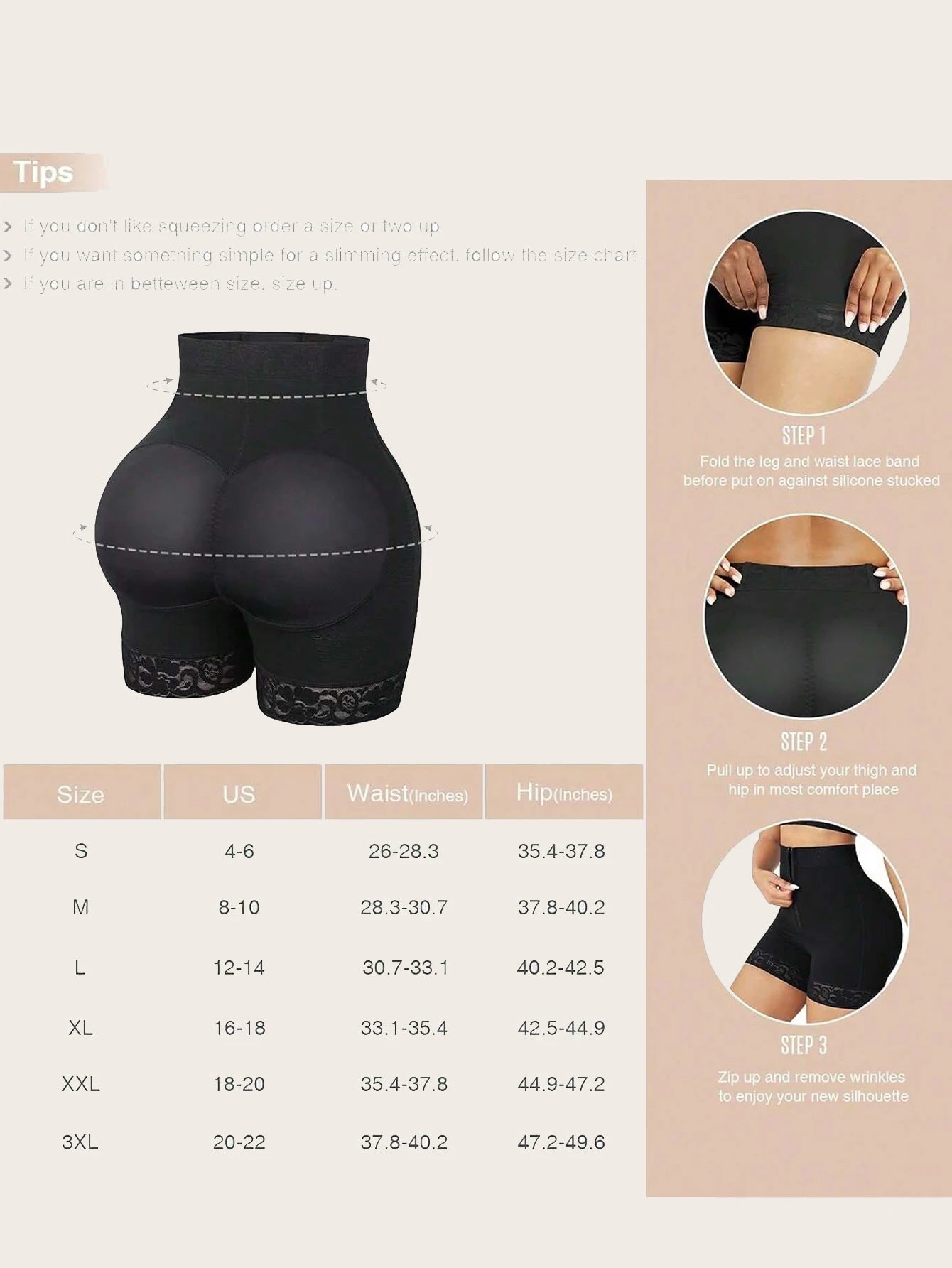 Lace Trim Sculpting Panties, Comfy & Breathable Butt Lifting Panties, Women's Lingerie & Underwea