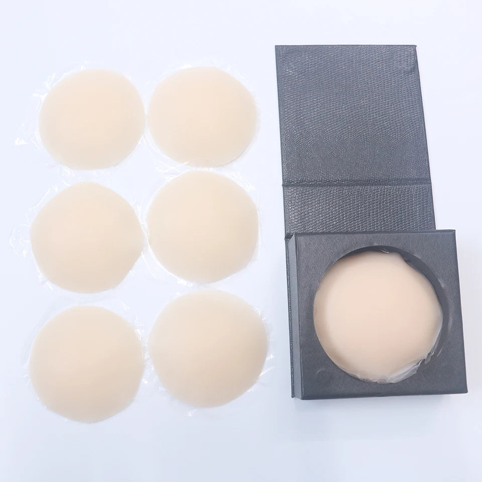 3 Pairs Reusable Nipple Covers Silicone Nipple Pasties For Women Adhesive Breast Petals Chest Sticker No Show Sticky Bra