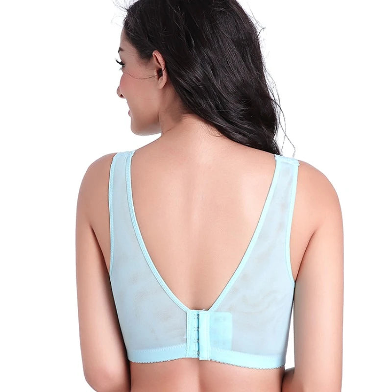 Minimizer Full Cup Brassiere Vest Bra Women Large Size Soft Sexy Lace Push Up Bra Sleeping Underwear Lingerie Women Clothing