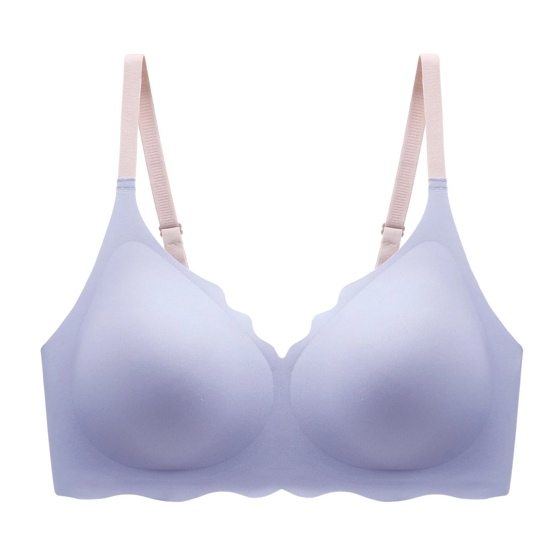 Sexy Seamless Breathable Underwear Women's No Wires Gathering Beautiful Back Sports Breast Reducing Sleeping Bra for Women