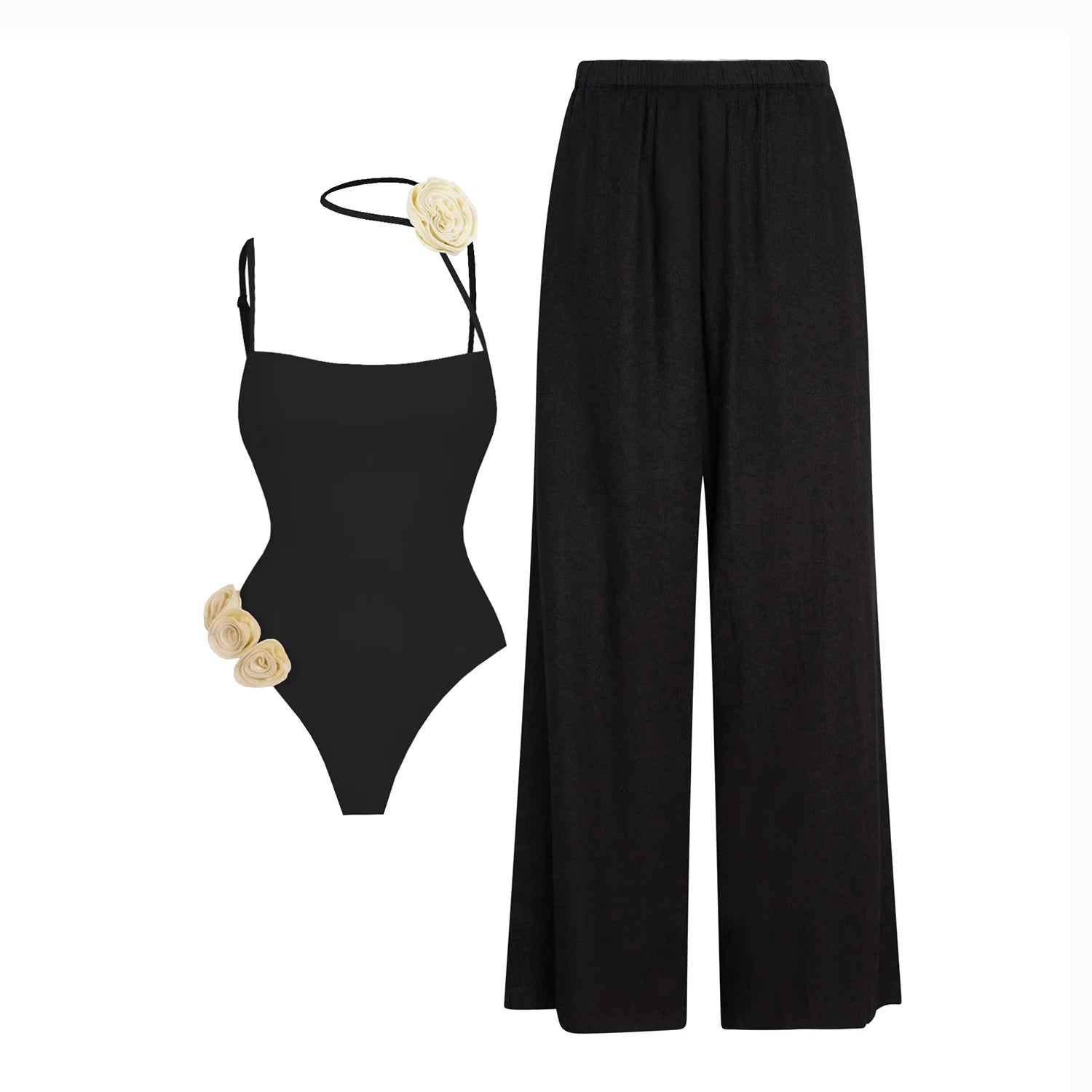 2025 New Arrival Push Up One Piece Swimsuit Ruffle Beach Wear Swimwear Women Wrap Skirt Swimsuit Cover Up Sexy Sarong Plage