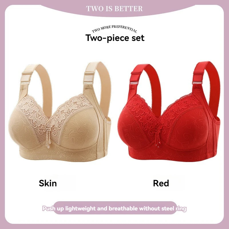 Womens Lace Bras Ultra-Thin Perspective Bralette Deep V Bra Sexy Lingerie Tops Plus Size Cup Mom's underwear active bra
