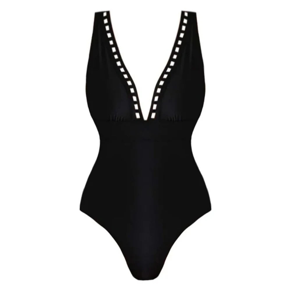 2025 Sexy Women's Swimsuit New Strapless Simple One-piece Swimwear with Shorts Two-piece Set Sliming Bodysuit Beachwear Monokini