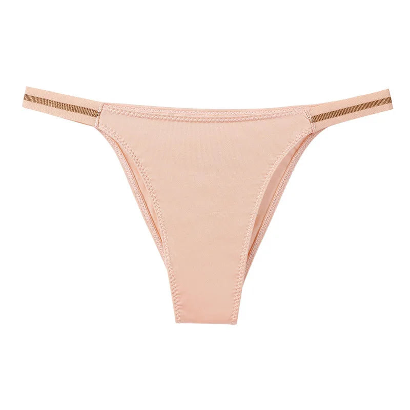 Ice Silk Thongs Women's Panties Luxury Bikini G-String Seamless Underwear Low Waist Briefs Female Underpant Pantys Sexy Lingerie