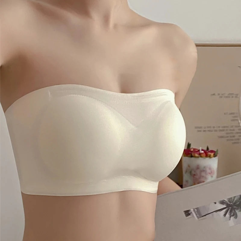 2Pcs/Set Strapless Adhesive Bra Push-Up Non-Slip Small Chest Lightweight Sexy Invisible Lingerie Women Everyday Party Wedding