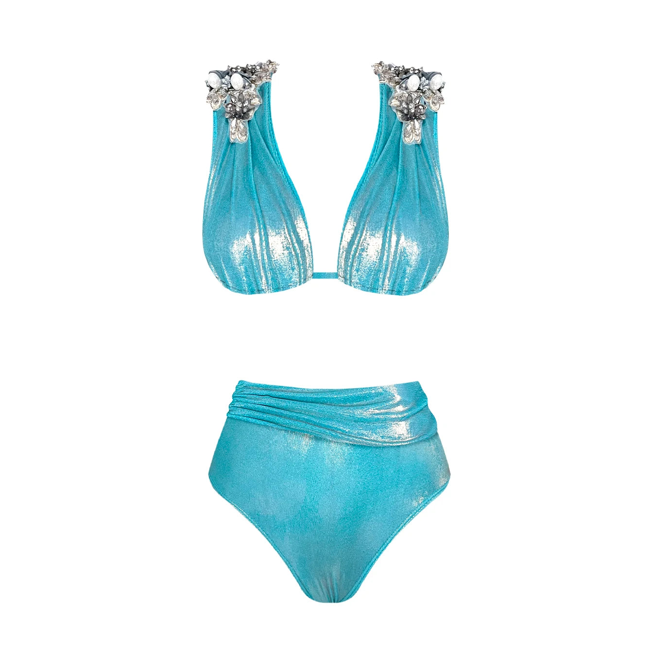 2025 New Swimsuit High-End Design 2/3Pcs Floral Print Ruffle Slimming Holiday Sexy Hot Spring One Piece Swimsuit for Women