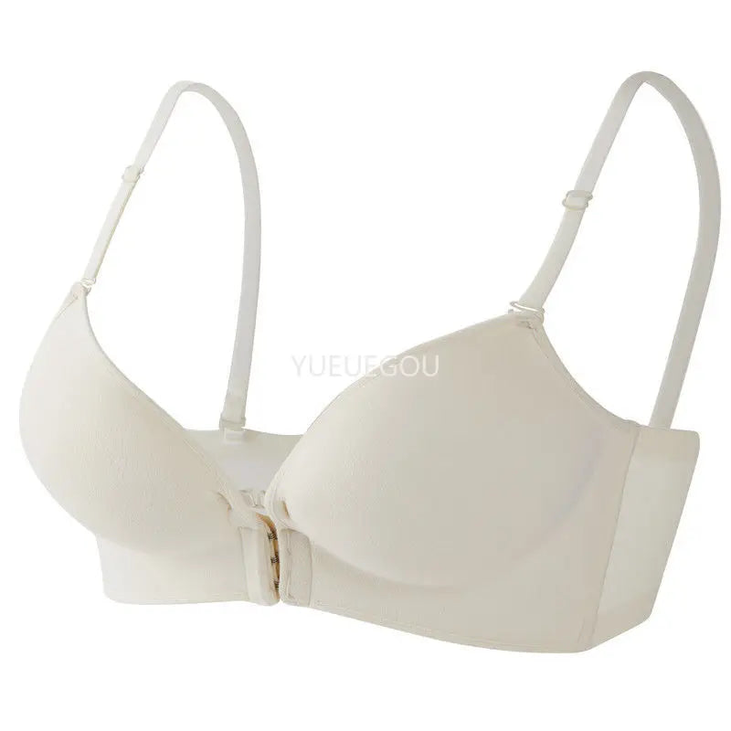 10cm Extreme Front Closure Push Up Bra - Ultra Thick Padded Lift Halter Neck for Small Chest, Deep Plunge Sexy Lingerie