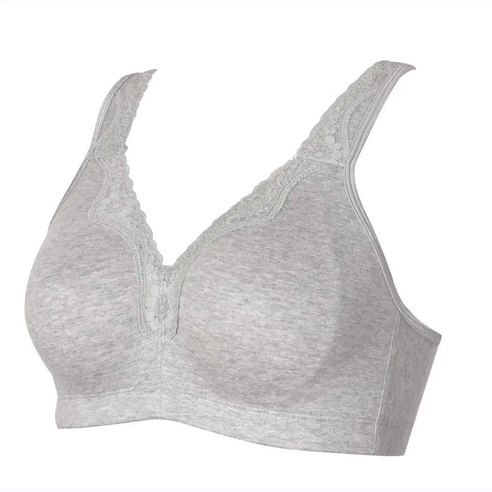 Bras for Women New Plus Size Underwear 95% Cotton Full Large Cup Comfortable Seamless Wireless Ultra-thin Brassiere 115DEF