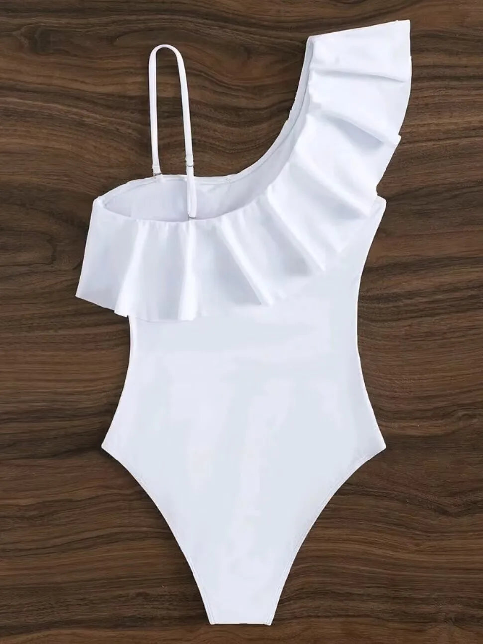 Ruffle Contrast Mesh Swimsuit Women One Piece Swimwear 2026 Bodysuit Bathers Bathing Swimming Swim Suit Sports Beachwear