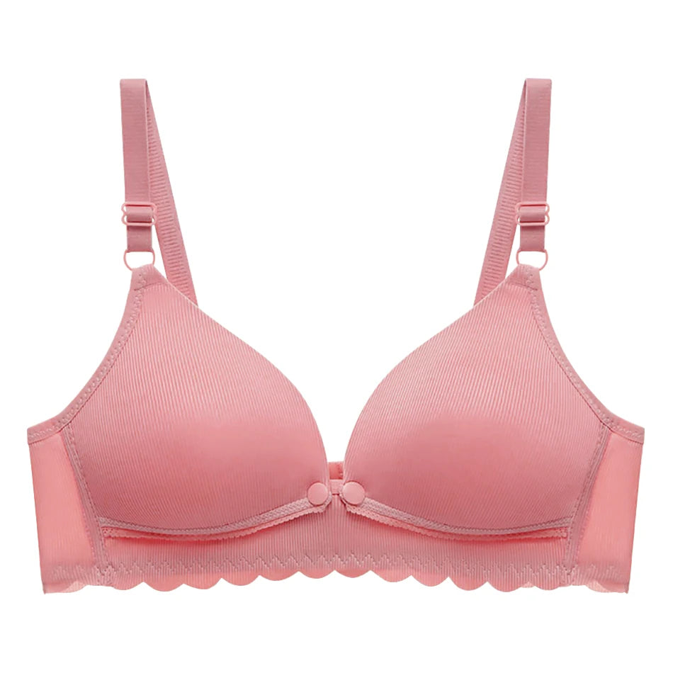 Women Pregnancy Nursing Bra Comfortable Anti Sagging Front Opening Buckle Postpartum Breastfeeding Convenient Bras New