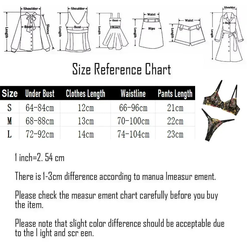 2025 Floral Embroidery Lingerie Set Women Sheer 2-Piece Boho Bra + Panty Underwear Set Intimates