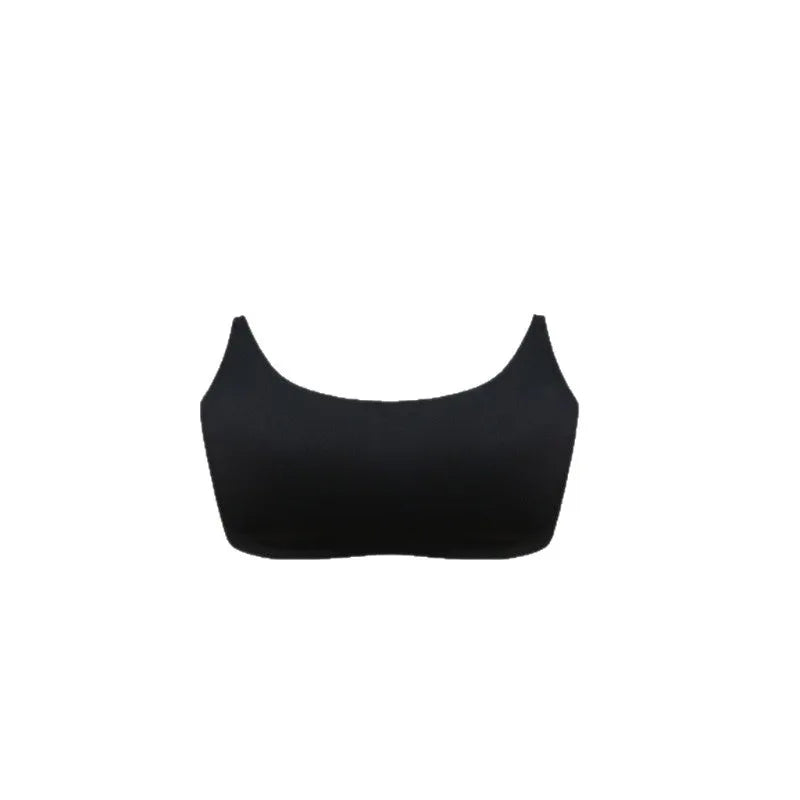 Women's Wireless Seamless Daily Bra,backless Bra with Transparent Shoulder Straps,U-shaped Thin Semi Fixed Cupback Bra,underwear