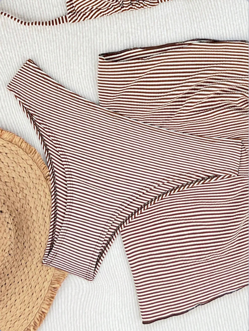 Women's 3 Piece Bikini Set with Wrap Coverup Halter Triangle Swimsuits