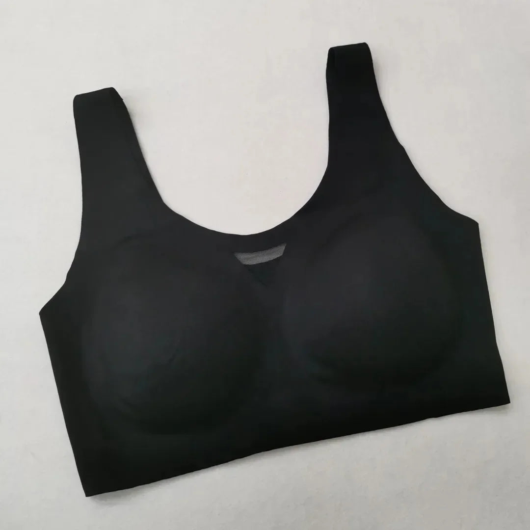 A /B / C Fixed Cup Seamless Oversized Bra Thin Push Up Women Underwear